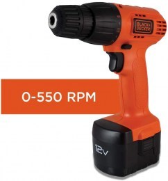Cordless Screwdriver Drill-100 Accessories BLACK + DECKER-